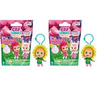 BEBÉS LLORONES LÁGRIMAS MÁGICAS Llavero, 1 Llavero Sorpresa de tu Bebé Llorón preferido (7cm) con Mosquetón extraíble para Mochila y Llaves, Accesorio para Niños y Niñas +3 Años (Paquete de 2)