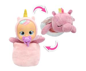 BEBÉS LLORONES Luna & Poppy Muñeca Interactiva Goodnight Friends Luna y Poppy para IR a Dormir, Luces Mágicas, Sonidos De Bebé y Canciones De Cuna Niñas/os a Partir de 3 años