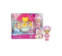 Bebés Llorones Playtime el Baño de Bella, Mini Muñecas, Set juego para Completar tu Mundo Playtime, con 14+ Accesorios y Muñeca Exclusiva, Llora Lágrimas de Verdad, Juguete para Niños de 4 a 6 Años