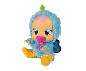 BEBÉS LLORONES Pijama Pavo Real | Accesorio pijama suave de color azul y Chupete para tu Bebé Llorón y muñecas - Juguete y Regalo para niñas y niños +18 Meses