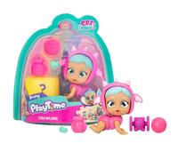 Bebés Llorones Playtime Day Care Crawling Bruny, Mini Muñecas Gateadora, con 5+ Accesorios, Gatea y Llora Lágrimas de Verdad, con una Revelación Mágica, Juguete para Niños de 4 a 6 Años