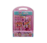 Bebés Llorones, Set de Papelería, Portatodo, Lápices Escolares, 11 Piezas, Color Rosa (CyP Brands)