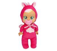 Bebes Llorones Tiny Cuddles Day Care Hannah, Muñeco de Peluche Vestido con Pijama de Pegaso Rosa con Purpurina, Llora Lágrimas de Verdad, Juguete para Niñas y Niños de 18+ Meses