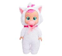 Bebés Llorones Tiny Cuddles Disney Marie, Muñeco Bebé Suave Inspirada en Marie de la pelicula los Aristogatos de Disney, Llora Lágrimas Reales, Juguete para Niñas y niños de 18+ meses