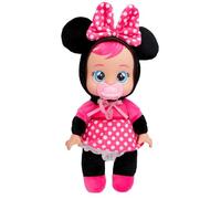 Bebés Llorones Tiny Cuddles Disney Minnie, Muñeca Suave y Blanda 25 cm, Llora Lagrimas de Verdad Incluye Pijama Disney, Juguete para niños y niñas +18 Meses