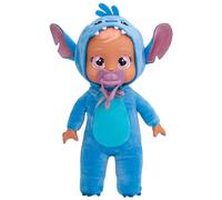 Bebés Llorones Tiny Cuddles Disney Stitch, Muñeca Suave y Blanda 25 cm, Llora Lagrimas de Verdad Incluye Pijama Disney, Juguete para niños y niñas +18 Meses
