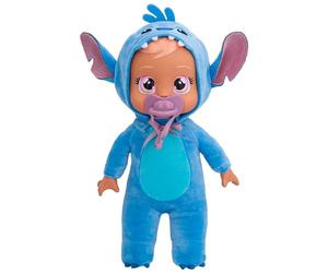 Bebes Llorones Tiny Cuddles Disney Stitch, Muñeca Suave y Blanda 25 cm, Llora Lagrimas de Verdad Incluye Pijama Disney, Juguete para niños y niñas +18 Meses