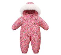 Bebés Mameluco Invierno Bebé Niñas Niños Traje De Nieve Recién Nacido Snowsuit Ropa Dormir con Orejas Oso mono capucha Unisexo Franela Cálido por 3-24 Meses