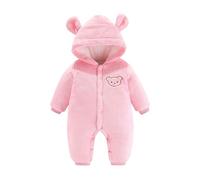 Bebés Mameluco Invierno Bebé Niñas Niños Traje De Nieve Recién Nacido Snowsuit una Pieza con Capucha Peleles Dibujos Animados Franela Romper Abrigo Outwear Regalo 0-18 meses Baby
