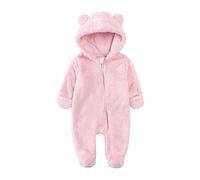 Bebés Mameluco Invierno Traje de Nieve Forro Polar para bebé recién Nacido Mono Lana con Capucha otoño e