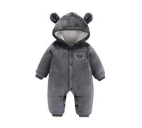 Bebés Mameluco Invierno Traje de nieve forro polar para bebé recién nacido Snowsuit Ropa Exterior Grueso Cremallera Mono otoño e
