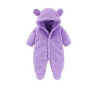 Bebés Mameluco Invierno Traje de nieve forro polar para bebé recién nacido una Pieza Cálido Algodón Desmontable Capucha Otoño Franela Lindo Mono con Regalo 0-18 meses Baby Romper