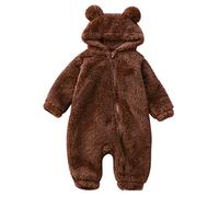 Bebés Mameluco Invierno Traje de nieve para bebé Bebe con Capucha Body Manga Larga Oído Pelele Bodies Mono Regalo 0-18 meses Baby Romper