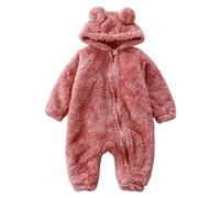 Bebés Mameluco Invierno Traje de nieve para bebé Bebe con Capucha Body Manga Larga Oído Pelele Bodies Mono Regalo 0-18 meses Baby Romper