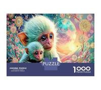 bebés Mono 1000 Piezas Enlace & Puzzle Imposible Primate juguetón - Adultos Y Niños 70x50cm/1000pcs Regalo Ideal