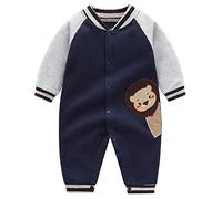 Bebés Pijama Algodón Mameluco Niñas Niños Peleles Sleepsuit Caricatura Trajes, 6-9 Meses…