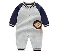 Bebés Pijama Algodón Mameluco Niñas Niños Peleles Sleepsuit Caricatura Trajes, 9-12 Meses…