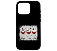 Bebida Bebida Drunk Cool Snowman Christmas Drink Team Carcasa para iPhone 16 Pro