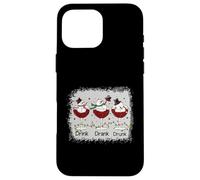 Bebida Bebida Drunk Cool Snowman Christmas Drink Team Carcasa para iPhone 16 Pro MAX