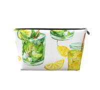 Bebida Cóctel Limón Hielo, Bolsa de artículos de tocador Bolsa de Maquillaje Bolsa de cosméticos Bolsa de artículos de tocador de Viaje portátil