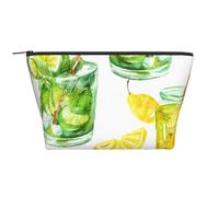 Bebida Cóctel Limón Hielo, Bolsa de artículos de tocador Bolsa de Maquillaje Bolsa de cosméticos Bolsa de artículos de tocador de Viaje portátil