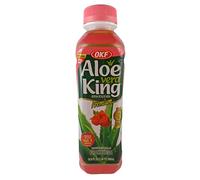 Bebida de aloe vera King, frambuesa, pack de 20 unidades (20 x 500 ml) con depósito desechable