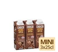 Bebida de avena con chocolate sin azúcares añadidos Hacendado 3 mini bricks x 250 ml Pack 2