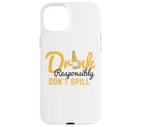 Bebida de diversidad de cerveza responsablemente no derrame feliz 4 de julio Carcasa para iPhone 15 Plus