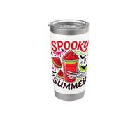 Bebida de mano Spooky Summer Watermelon Skeleton Vaso térmico de acero inoxidable de doble pared