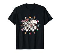 Bebida Divertida Alrededor del Mundo Camiseta