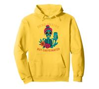 Bebida energética de café Dead Inside But Caffeinated Skeleton Sudadera con Capucha