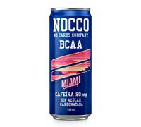 Bebida energetica Miami Strawberry-Fresa con BCAA 330ml Nocco