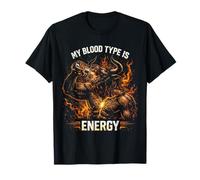 Bebida Energética My Blood Type Is Energy Camiseta