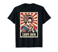 Bebida Geisha con gafas de sol con estampado Carpe Diem Camiseta