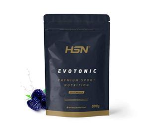 Bebida Isotónica en Polvo con Electrolitos Evotonic de HSN | Sabor Frambuesa 500 gr = 14 Tomas | Ciclodextrinas + Palatinosa + Sales Minerales + Peptopro + BCAAs | No-GMO, Vegetariano, Sin Gluten
