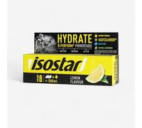 ISOSTAR SABOR LIMÓN - Hydrate & Perform Powertabs - Fórmula Isotónica - Preparado para Bebida de Aporte de Glúcidos y Electrolitos - Resistencia en Entrenamientos Prolongados - 120g (10x12g)