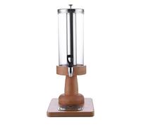 bebidas Dispensador de bebidas con grifo, soporte de madera y espita de acero inoxidable for bebidas y té, 2 uds. jarra de agua(Color1)