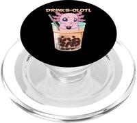 Bebidas-Olotl Axolotl Natación En Boba Milk Bubble Tea Mujeres PopSockets PopGrip para MagSafe