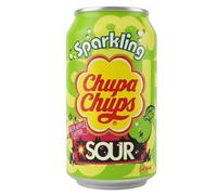 Bebidas Sparkling 345 ml x 24 unidades - Sabores Arándano Ácido, Cola, Chicle de Cereza, Uva, Sandía y Fresa & Nata - Refresco Gaseoso Original Sin Gluten - Manzana Verde