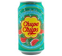 Bebidas Sparkling 345 ml x 24 unidades - Sabores Arándano Ácido, Cola, Chicle de Cereza, Uva, Sandía y Fresa & Nata - Refresco Gaseoso Original Sin Gluten (SANDÍA)