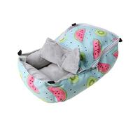 BEBIKR Cama cálida de invierno para hámster, hábitat, planeador, ardilla, colgante, cueva, cama, juguete para animales pequeños, ratones, ropa de cama para mascotas pequeñas, control de olores