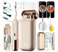 BEBIRD EarSight Ultra 5G - Limpiador de oídos y dispositivo de cuidado con cámara otoscópica flexible, juego de 30 accesorios para el hogar