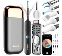 BEBIRD Otoscopio Limpiador Oidos con camara, 1920P HD Flexible Endoscopio de Oído con 13 Orejeras, Profesional Limpia Oido con Verificador/Espátula/Pinzas/Cucharilla para Adultos y Niños