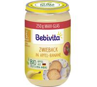 Bebivita Puré de Manzana y Plátano con Pan Tostado - 250 g Bebivita