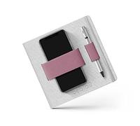 Beblau Flex Cuaderno con Organizador Integrado y Banda Elástica | Accesorio de Escritorio| Papel 100% Reciclado, Más de 200 Páginas, Vegano | Morado Suave