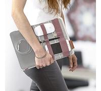 BEBLAU FOLD Organizador portátil acoplable a tus dispositivos | Para oficina, hogar y escuela | Solución para trabajar desde casa | Accesorios para portátiles | Organizador para mochila | ROSA