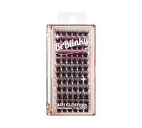 BeBlinky Pestañas postizas, kit de extensión de pestañas 01, 9mm-16mm, banda ancha, fácil de aplicar y quitar, no daña las pestañas naturales, 72 racimos de pestañas, volumen natural
