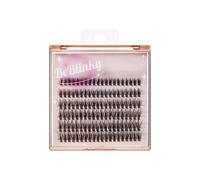BeBlinky Pestañas postizas, kit de extensión de pestañas 07, 9 mm-16 mm, banda estrecha, fácil de aplicar y quitar, no daña las pestañas naturales, 120 racimos de pestañas - Volumen Wispy