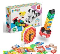 Beblox - Bloques de construcción para niños - Juego de 250 piezas de azulejos de conexión - Bloques de construcción entrelazados para niños, kits de juguetes STEM, regalos divertidos y educativos