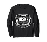 Bebo Whisky That's What I Do Vintage Bourbon Scotch Fan Manga Larga